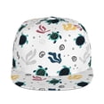 thumbnail image 2 of Fotbe Turtles And Corals Flat Bill Visor Cap Classic Snapback Hat Polyester Foam Trucker Hat Trucker Cap Adjustable Baseball Cap, 2 of 9