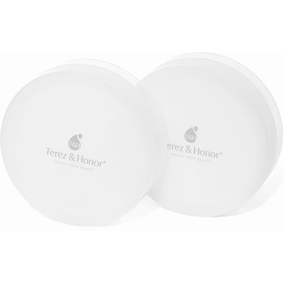 Contenedores de viaje TEREZ & HONOR Glow-To Pad, paquete de 2 tarros