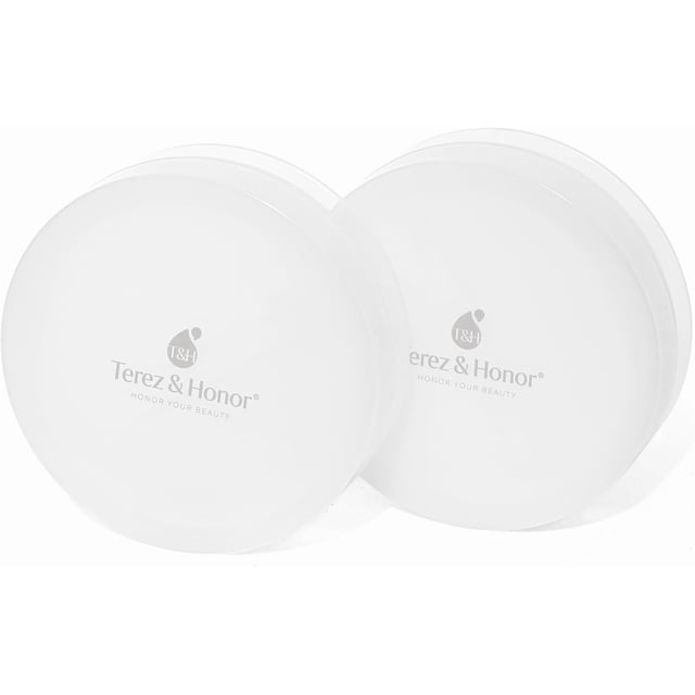 Contenedores de viaje TEREZ & HONOR Glow-To Pad, paquete de 2 tarros