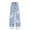 Blue#1, variant on Girls' Casual Denim Pants Loose Fit Elastic Waist Fashion Wide Leg Jeans for Little and Girls Daily Wear, Size 10-12 Years, Black