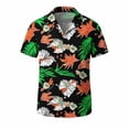 thumbnail image 5 of Titcea Hawaiian Shirts Men Short Sleeve Lapel Stylish Palm Tree Print Shirt Loose Comfort Summer Beach Vacation Tops, M-3XL, 5 of 8