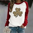 thumbnail image 2 of QIPOPIQ Chandails à Manches Longues pour Femmes T-Shirts de la Saint-Patrick T-Shirts de la Saint-Patrick pour Dames Shamrock T-Shirt Vert Chandail T-Shirts de la Saint-Patrick Col Rond T-Shirts de Fête T-Shirts Graphiques Aubaines, 2 of 4