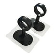 thumbnail image 2 of CoudarTitie 2 Pieces Ceiling Curtain Rod Brackets Closet Poles Hangers for Bedroom Hotel Black, 2 of 9
