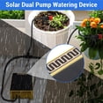thumbnail image 4 of Solar Drip Irrigation Device, Dual Pump Watering Device Intelligent Timing Rainwater Sensing with Hose for Greenhouse, 4 of 7