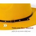 thumbnail image 3 of SURJDE Women Belt Buckle Fedora Hat, 3 of 6
