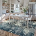 thumbnail image 4 of RUG ROBOT 8'x10' Area Rugs for Living Room, Non-Slip Washable Rug, Indoor Soft Modern Abstract Distressed Accent Carpet for Bedroom, Dining Room, Kitchen, Blue/Gray, 4 of 10