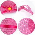 thumbnail image 2 of Yoyauz Girls Straw Sun Hat and Purse Sets Kids Child Birthdays Easter Party Summer Beach Cap Travel Gift, 2 of 5