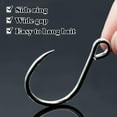thumbnail image 3 of Inline Single Hooks 25Pcs Fishing in line Hooks for Treble Hook Replacement for Hard Lures Large Eye/Barbed Saltwater Freshwater, 3 of 6