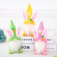 thumbnail image 4 of Nuevo Muñeco de conejo Gnomo sin rostro de Pascua hecho a mano,, 4 of 4