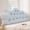 Light Blue, variant on Reading Bed Rest Pillow for Headboard, Wedge Backrest Positioning Support Cushion with Tiesfor College Reading Support for Sofa Bed Lumbar Pad