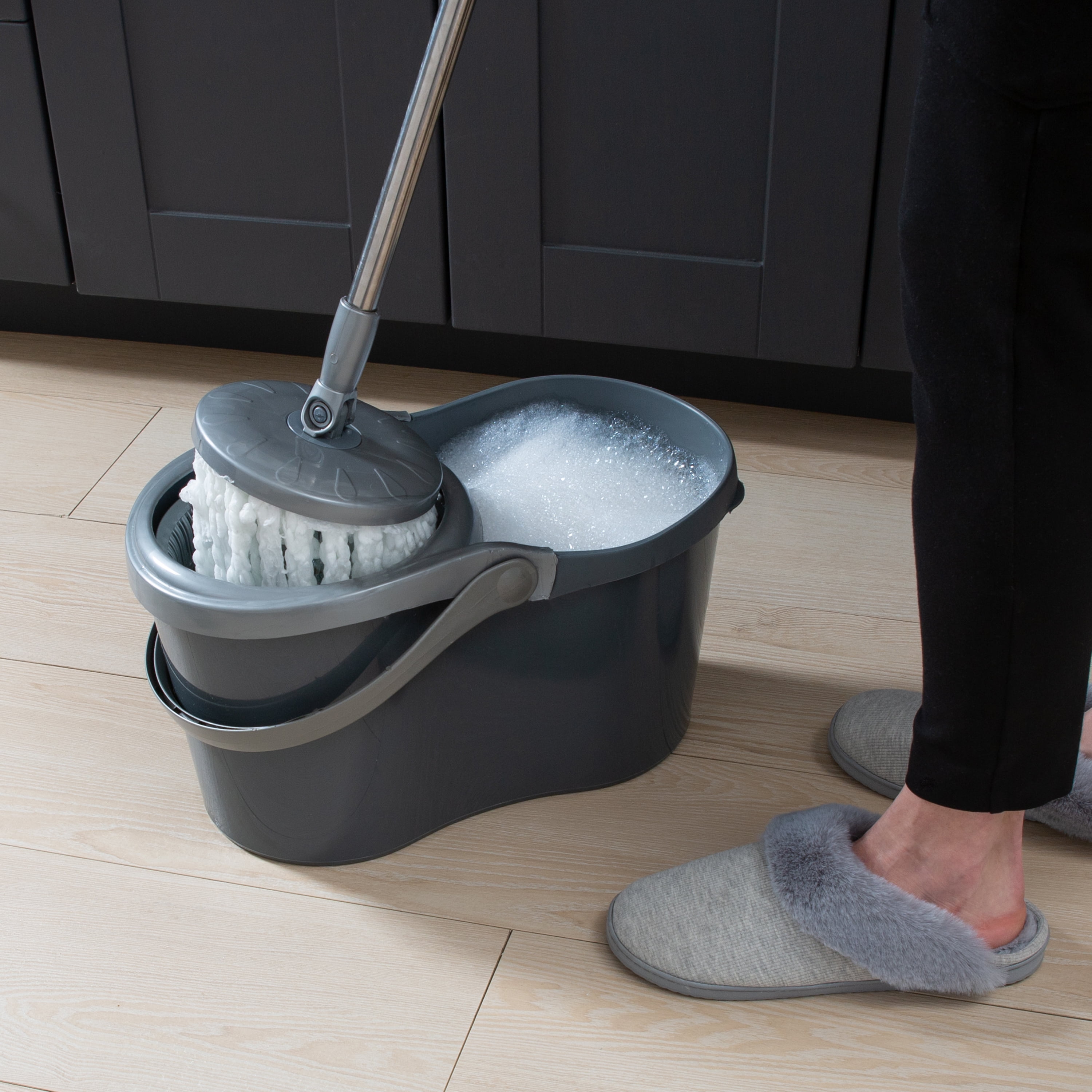 Simplify Microfiber Self Wringing Mop & Bucket Set