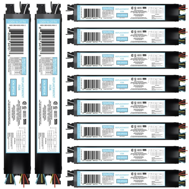 Balastro electrónico fluorescente ElegoLight ICN-3P32-SC, paquete de 10