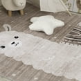 thumbnail image 6 of Rug Branch Kids Soft Steps Playtime Llama Brown Beige Indoor Soft Area Rug - 4x6, 6 of 8