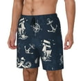 thumbnail image 2 of Gaeub Vintage Marine Mens Swim Trunks Stretch Beach Shorts Quick Dry for Men Swim Shorts Swimwear with Pockets- Medium, 2 of 9