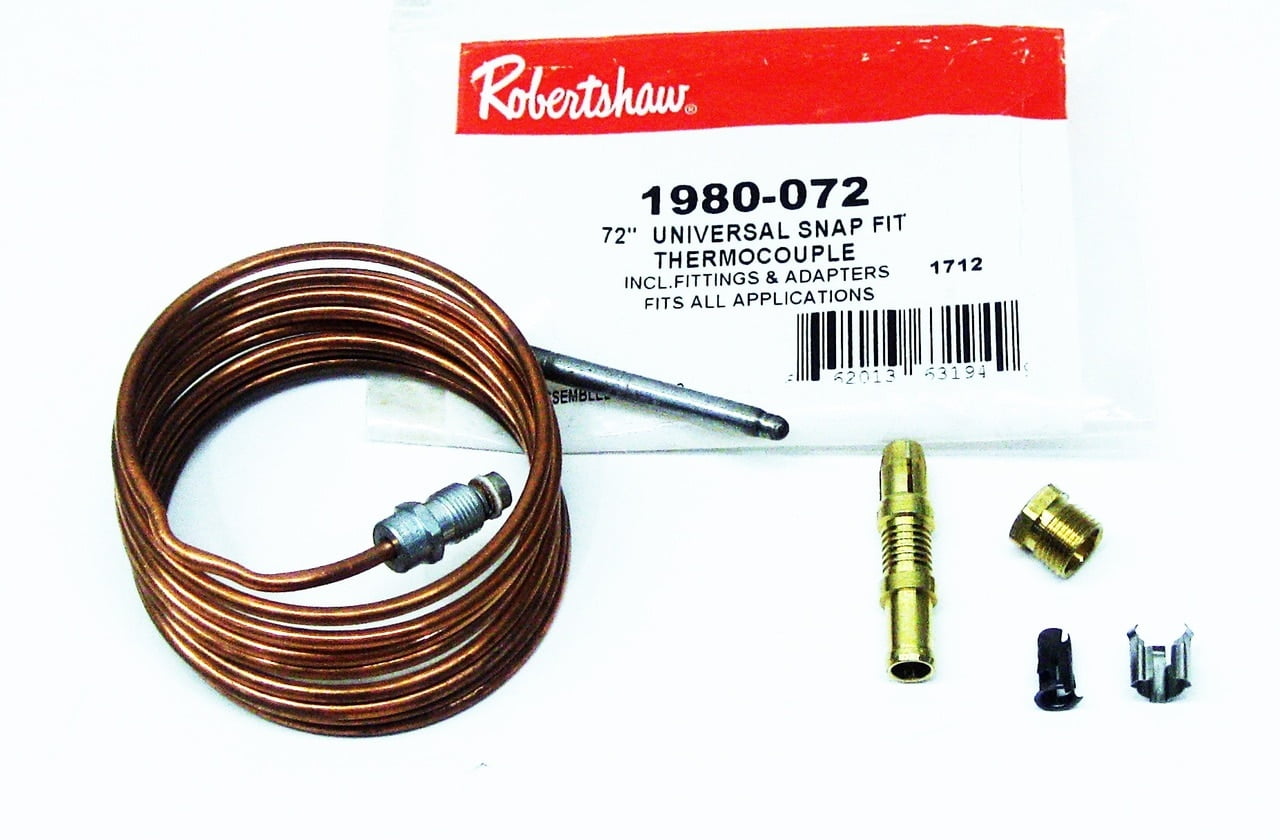 Robertshaw 72" Universal Snap Fit Thermocouple 1980-072 for sale online