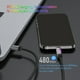 thumbnail image 2 of Cable de Carga Rápida RGB 2m 120W 6A USB A Cable de Carga de Tipo C con Luz Ambiental RGB USB A Tipo C, 2 of 7