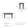 thumbnail image 3 of Signature Design by Ashley Gordonay Table Brune - Ensemble de 3, 3 of 5