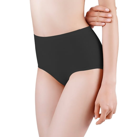 12 Pack Women's Underwear Ice Screen Mesh Hole Seamless High Waist Abdominal Ladies Underpants