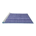 thumbnail image 2 of Ahgly Company Machine Washable Indoor Rectangle Abstract Blue Modern Area Rugs, 7' x 9', 2 of 4