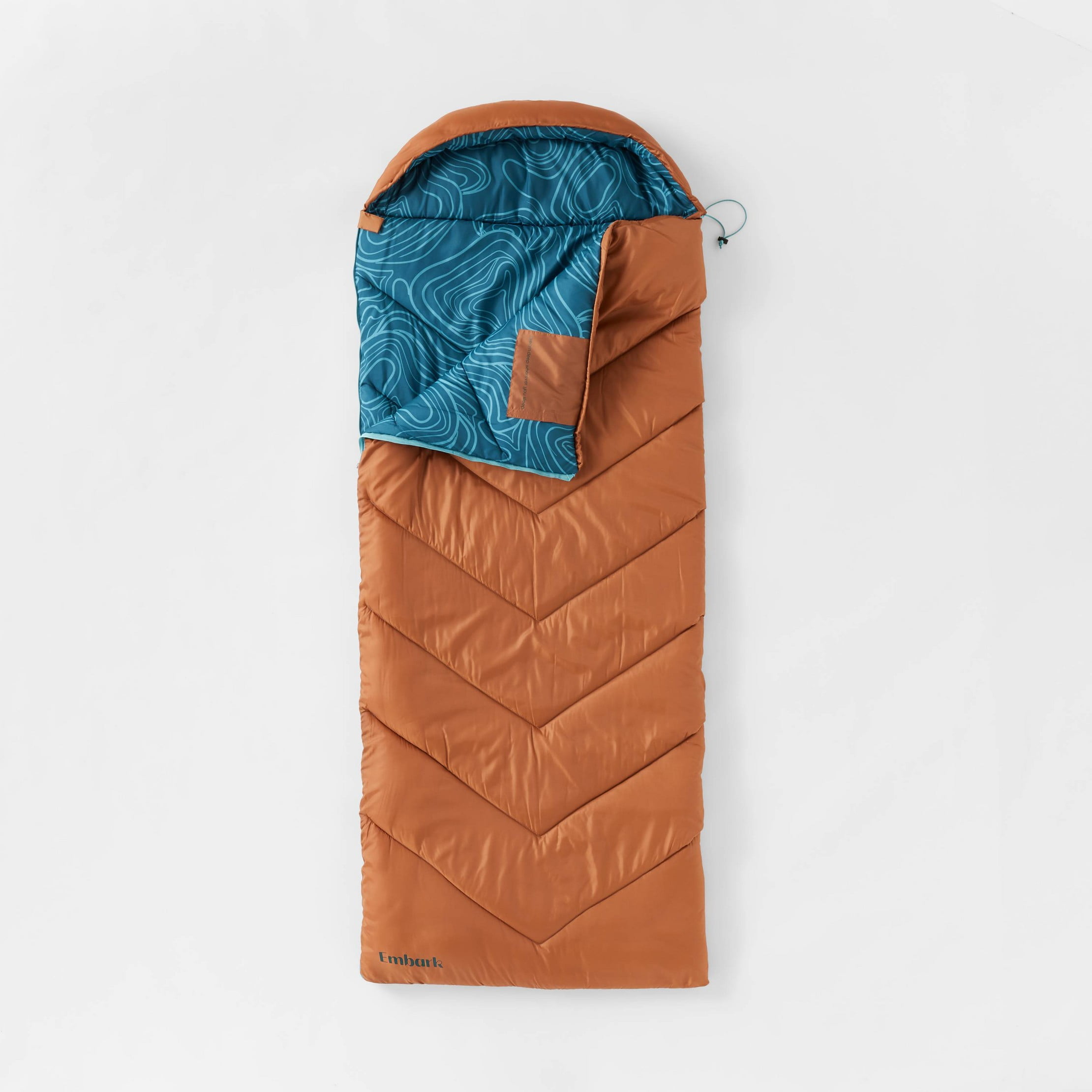 Coleman Kompact 25-Degree Mummy Adult Sleeping Bag, Tiger