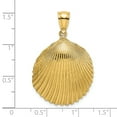 thumbnail image 3 of Charms Collection 14K Textured Scallop Shell Charm, 3 of 4