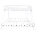 thumbnail image 4 of Aukfa Metal Twin over Full Bunk Bed with Upgraded 16" H Top Guardrail for Dorm Bedroom, White, 4 of 7