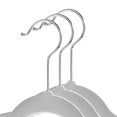 thumbnail image 2 of Casafield 100 Velvet Baby Hangers for Infant & Toddler Clothes, 11" - Gray, 2 of 7