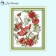 thumbnail image 2 of Hilo Algodón Bordado 14CT Punto Cruz Impreso Hada Las Flores Enero 33x41cm, 2 of 9