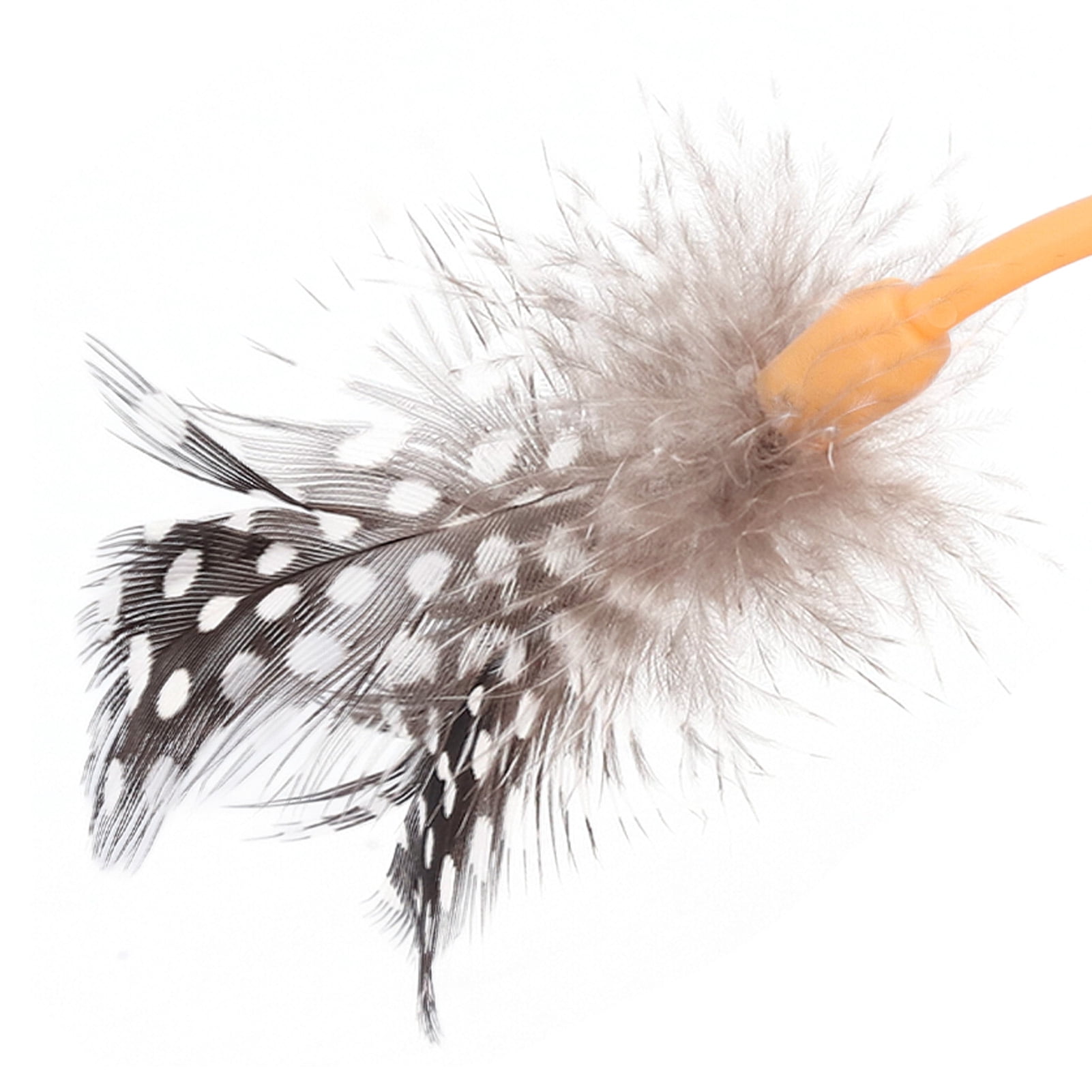 Rupoun Smart Electric Cat Toy Rechargeable Promoting Exercise Interactive Remote Control Automatic Moving Toys with Feather, Orange (5.51 inches / 14 cm)