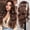 Brown-22inch, variant on Creamily 22 Inch Brown Wig for Women Long Wavy Hair Wig Curly Wavy Synthetic Wigs