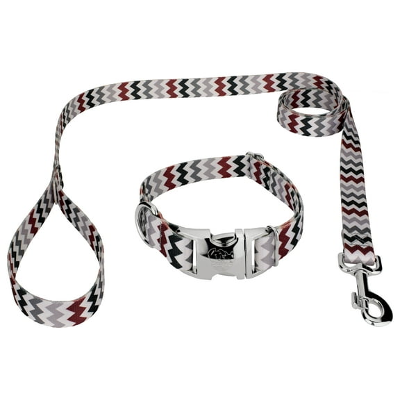 Country Brook Petz® Premium Sundry Chevron Collar and Leash Limited Edition, Small