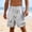 #255-White, variant on Men's Abstract Brushstroke Pattern Drawstring Shorts Casual Black L Gifts for Father