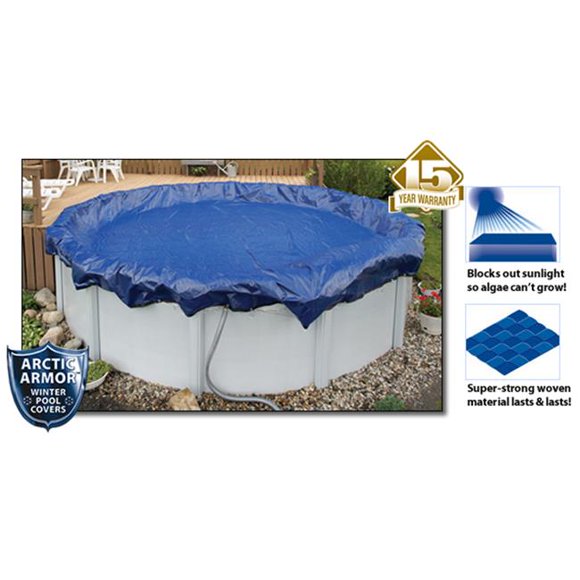 Arctic Armor 15 Year 30' Round Above Ground Swimming Pool Winter Covers