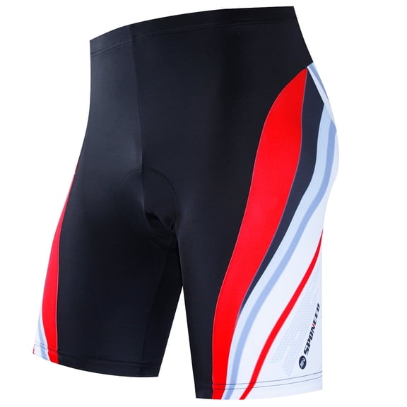 Mens Cycling Shorts Padded Biker Shorts for Men Bicycle Riding Tights Bottoms Red L