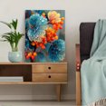 thumbnail image 5 of Vibrant Sunset Tulip Field Canvas Art, Colorful Botanical Flower Print, Modern Fresh Living Room Wall Decor, 5 of 8