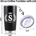 thumbnail image 2 of 20 oz Tumbler with Lid, Personalized Gifts for Men, Insulated Coffee Tumbler for Men, Travel Coffee Mug, Birthday Christmas Gifts for Men Unique, Personalized Gifts S, 2 of 6