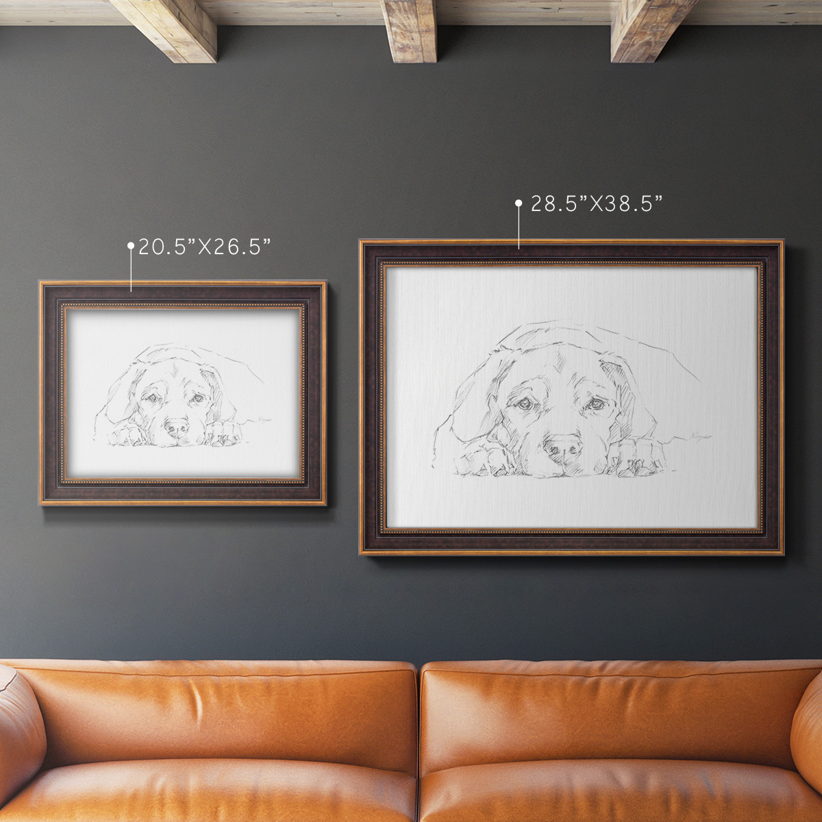 Lazy Dog III Premium Framed Canvas- Ready to Hang