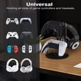 thumbnail image 4 of Soporte acrílico de doble capa para mandos de videojuegos y auriculares, compatible con mandos PS5, PS4 y Xbox, 4 of 6