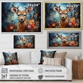 thumbnail image 4 of Designart "Deer Graceful Fawn composition II" Animals Floater Framed Wall Decor, 4 of 7