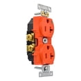 thumbnail image 2 of Contacto Dúplex Con Tierra Leviton Plástico Naranja, 2 of 3
