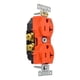 thumbnail image 2 of Contacto Dúplex Con Tierra Leviton Plástico Naranja, 2 of 3