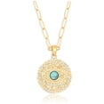 thumbnail image 1 of 18K Gold Moon Star Lion Evil Eye Colgante Collar Medallón Oval Link Gargantilla Layering Jewery para Mujeres Niñas Dainty Gargantilla Colgante Collar Evil Eye brillar Juguete, 1 of 5