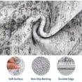 thumbnail image 4 of Washable 9x12 Area Rug Living Room, Soft Oriental Floral Farmhouse Rugs Indoor Vintage Large Accent Carpet, Light Grey, 4 of 9