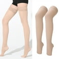 thumbnail image 4 of Open Toe Thigh Socks, Comfortable Durable Breathable Women Thigh Socks  For Outside XXL, 4 of 8