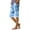 Light Blue_005, variant on Bermuda Shorts Women Casual Knee Length Relaxed Fit Beach Shorts 2026 New Boho Striped Floral Print Athletic Shorts with Pocket White S