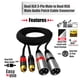 thumbnail image 5 of Divisor de cable XLR 2 RCA macho a 2 XLR macho para micrófono Altavoz estéreo 15 m perfke Cable de audio, 5 of 9