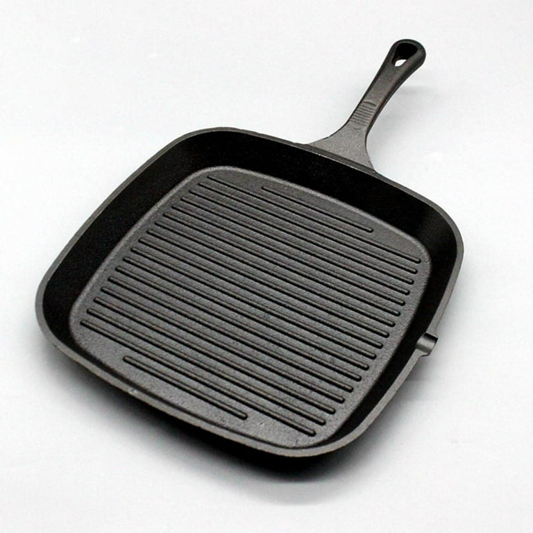 Square Nonstick Grill Pan Supplies Skillet Tool Large Cast Iron Nonstick  Frying Pan Steak Pan Griddle Pan with Handle for Kitchen, Outdoor with