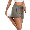 thumbnail image 5 of Cadmus Women's Drawstring Sweat Shorts High Waisted Summer Workout Casual Lounge Shorts with Pockets, 5 of 9