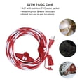 thumbnail image 6 of DEWENWILS 25FT Extension Cord Candy Cane Color for Christmas Tree Lights, Evenly 3 Outlets 16 AWG Plug with Safety Cover Weatherproof, 6 of 7