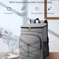 thumbnail image 3 of Camping Insulated Backpack, Hot Pressing Technology Internal Leak Proof Side Mesh Pocket Cooler Backpackck  for Drinks, 3 of 7